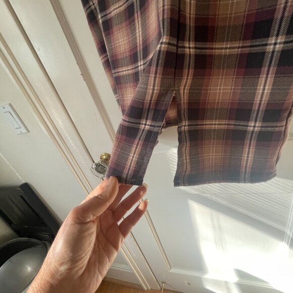 Aeropostale Plaid Scoop-Neck Slim Dress Size Small - Picture 8 of 10